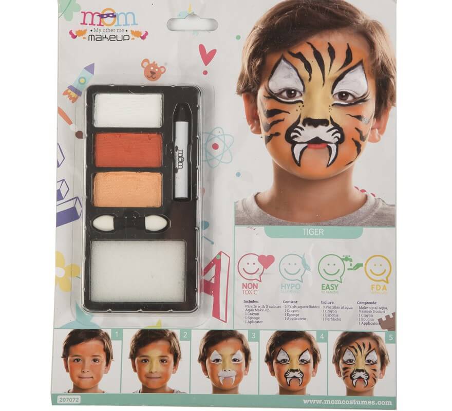 Kit de Maquillaje de Tigre infantil