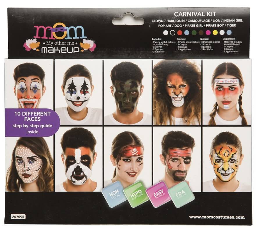Kit de Maquillaje Deluxe Carnaval adultos