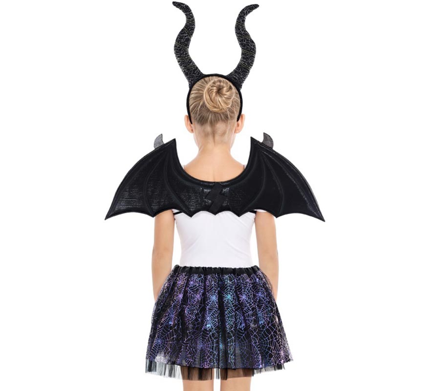 Children's Black Bat Kit: Tutu, Headband and Wings