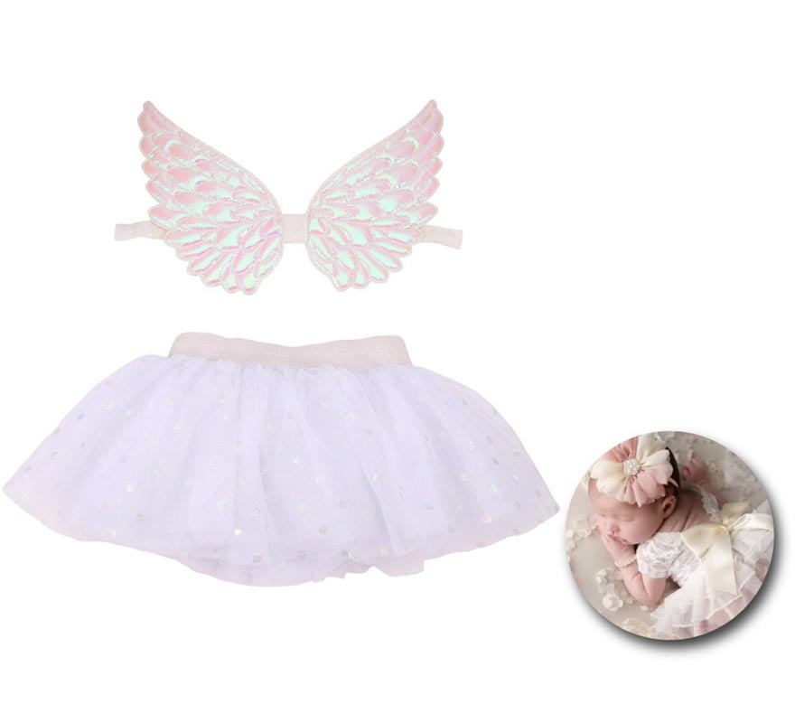 Kit Ange Nouveau-né Enfant : Tutu et Ailes