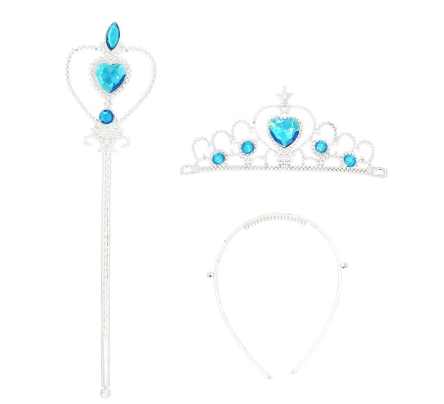 Blue Princess Kit: Crown, Wand and Headband