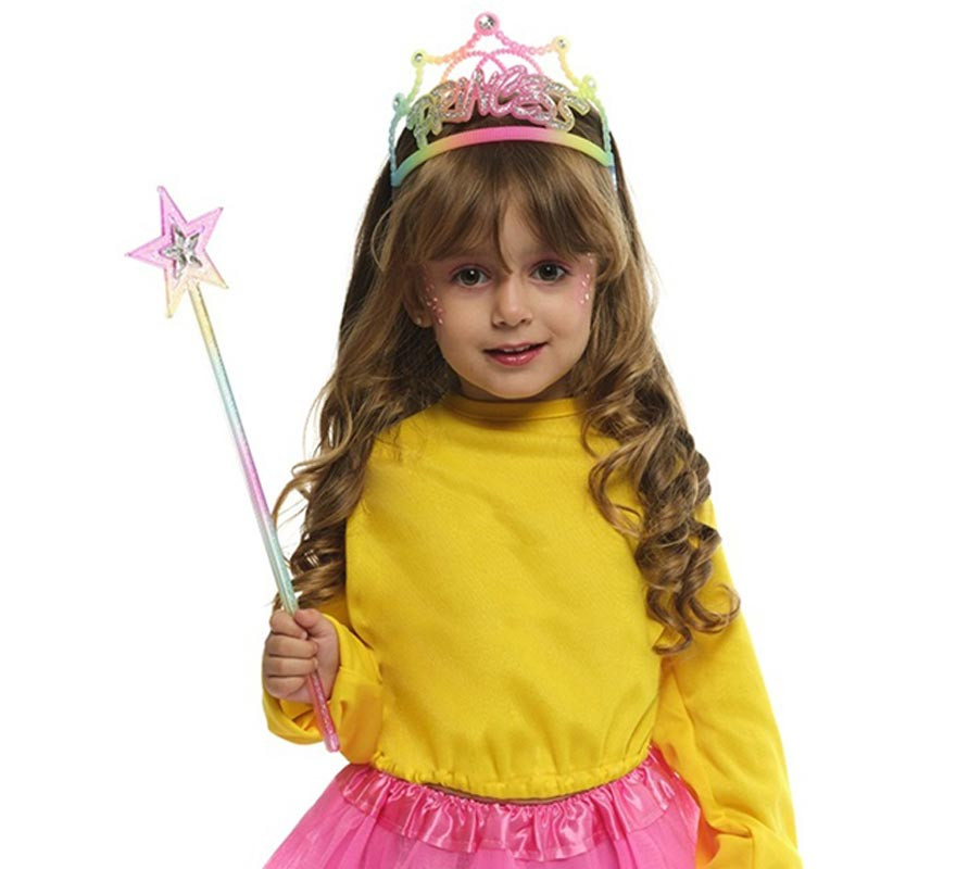 Kit Fantasy Princess per bambini : tiara e fascia per capelli