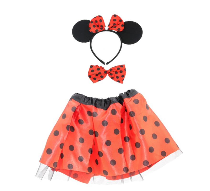 Little Red Mouse Kit: Headband, Bow Tie and Tutu