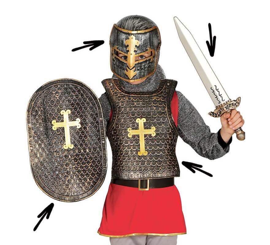 Kit de Soldado medieval para niños