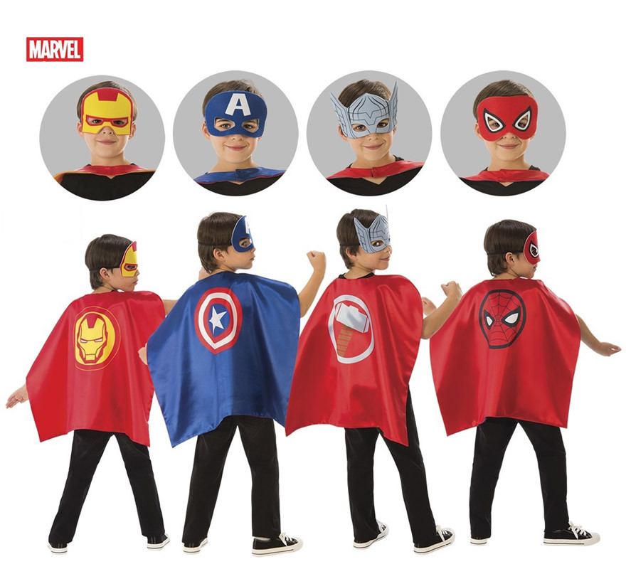 8 Masques Super Héros Comics - Déguisements pour Enfant - Se déguiser et se  maquiller - Fêtes et anniversaires