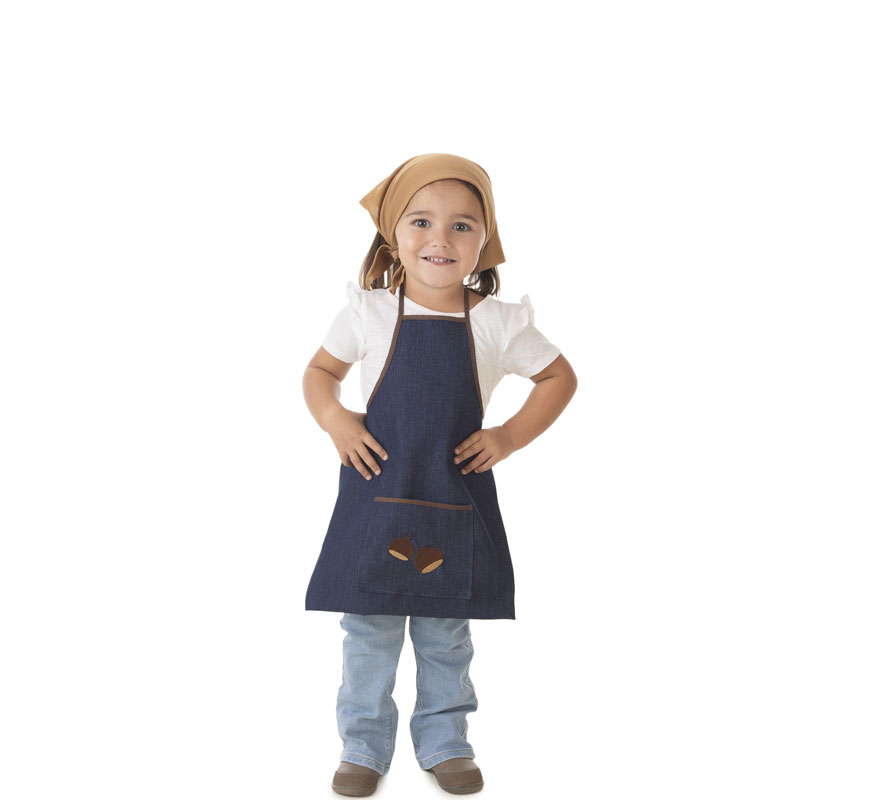 Jeans Costume Kit for Baby: Apron and Handkerchief