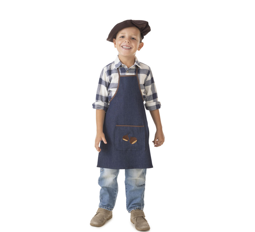 Jeans Costume Kit for Boys: Apron and Beret