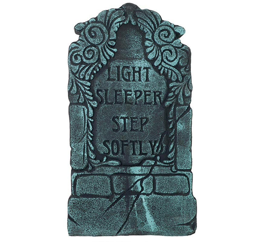 '''Cemetery Headstone ''''Light Sleeper, Step Softly'''' 43x22 cm'''