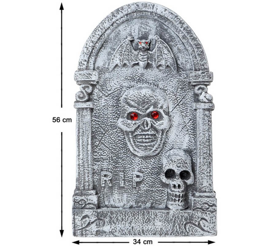 Décoration pierre tombale croix avec tête de mort 39 x 58 cm : Deguise-toi,  achat de Decoration / Animation