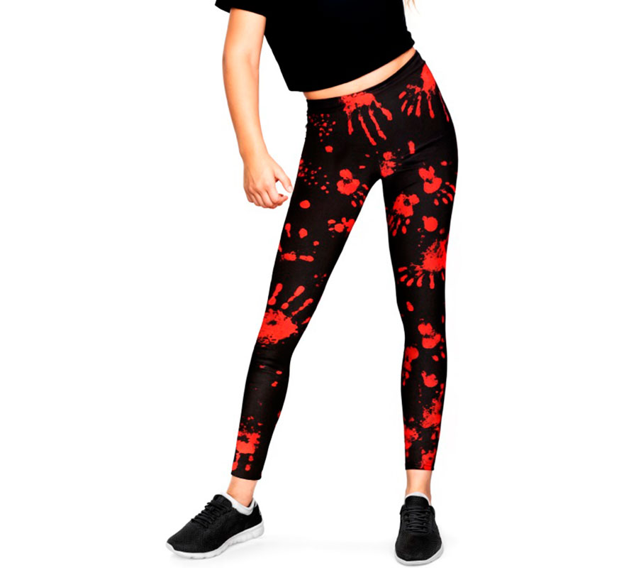 Bloody Footprint Leggings for Girls