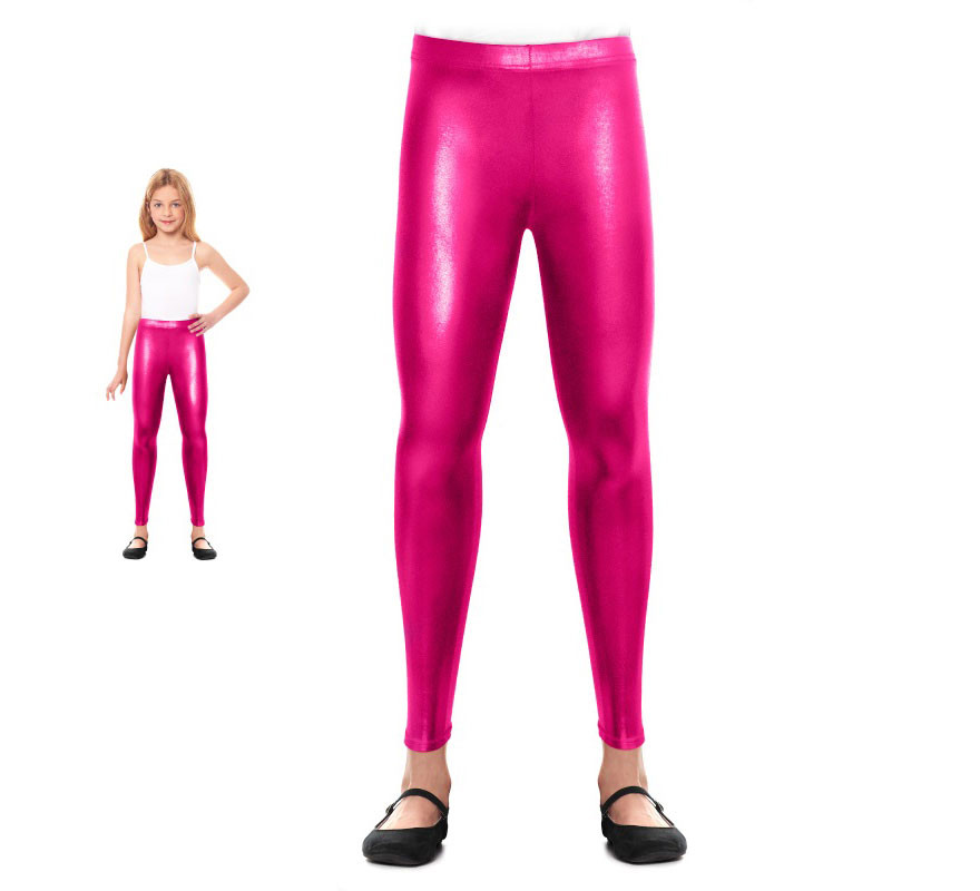 Leggins Metalizado rosa para mujer