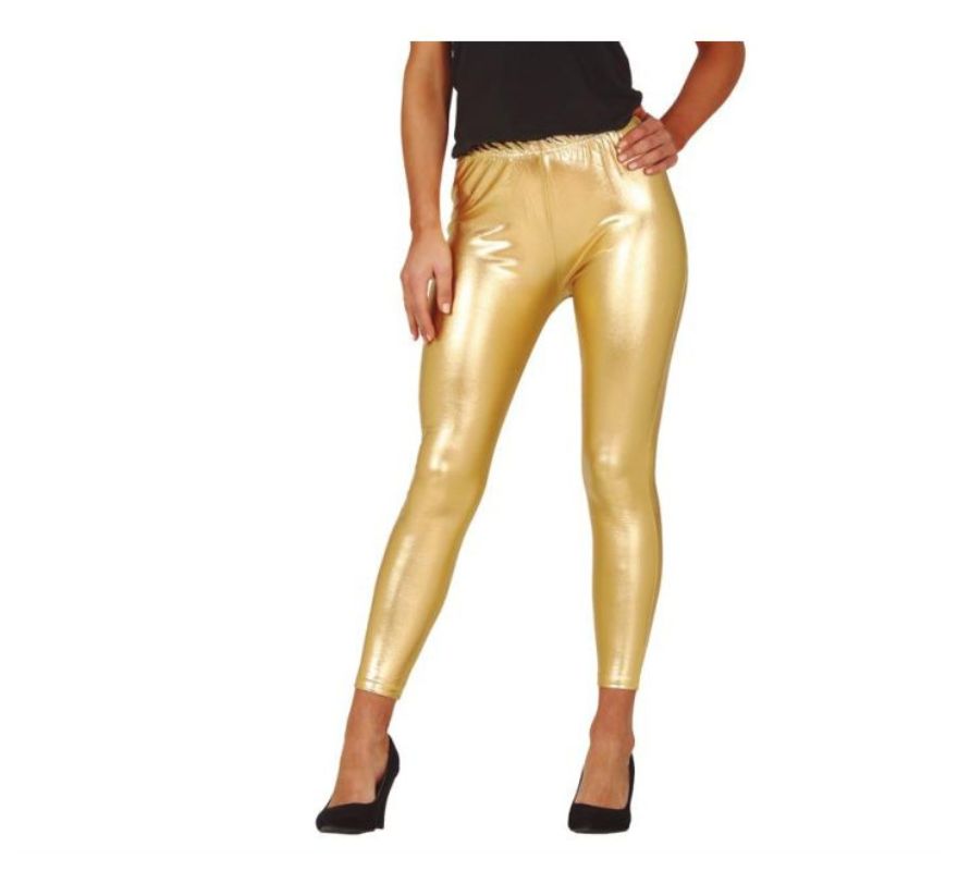 Metallic leggings in various colors