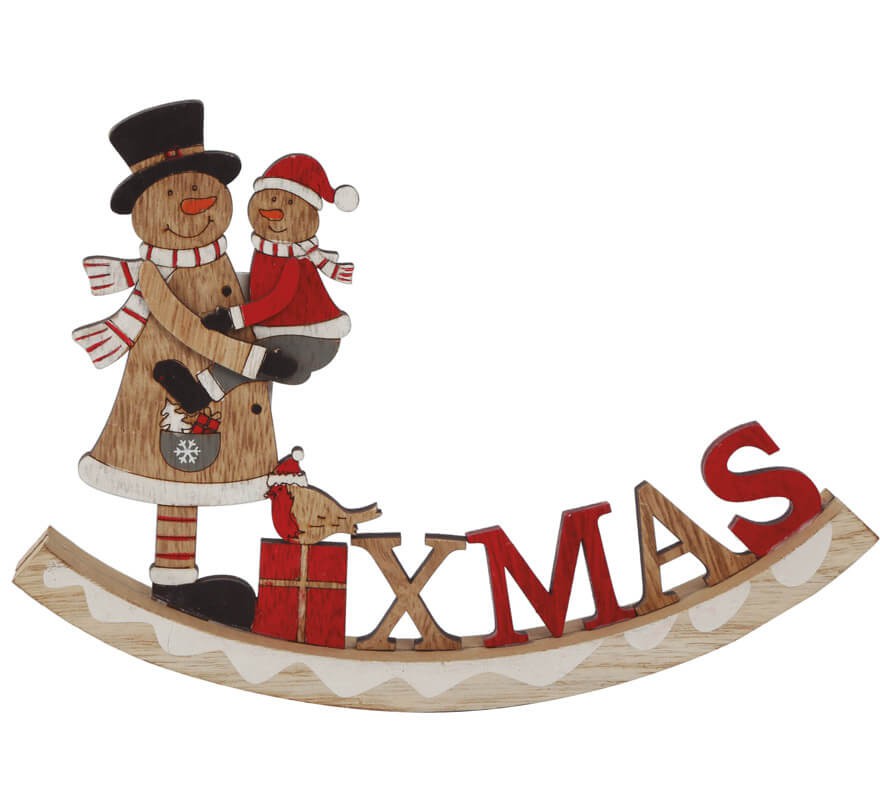 Xmas Sign 20 cm Wooden