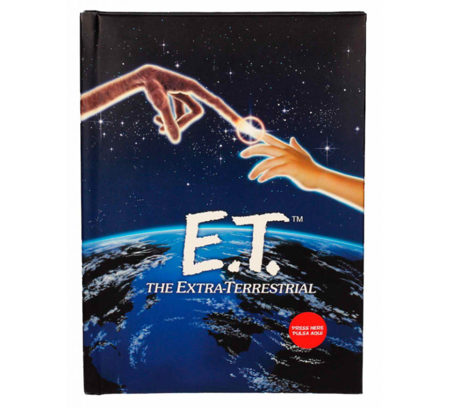 Caderno com luz ET O Extraterrestre