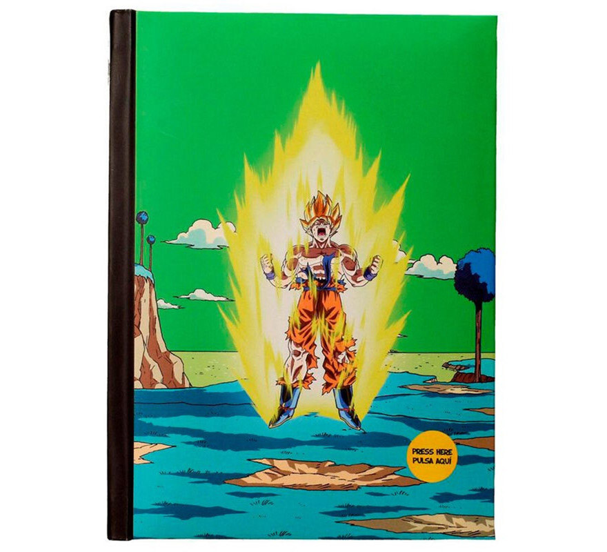Caderno com luz Goku Namek Dragon Ball