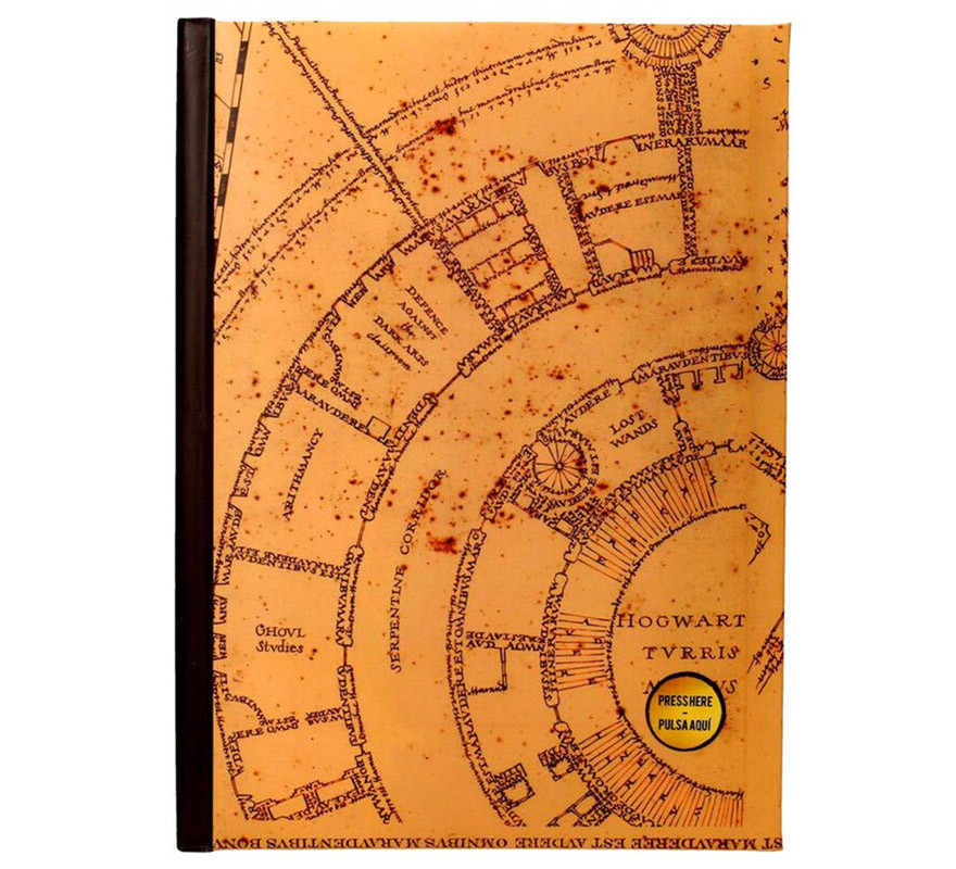 Harry Potter Marauder's Map Light-Up Notebook