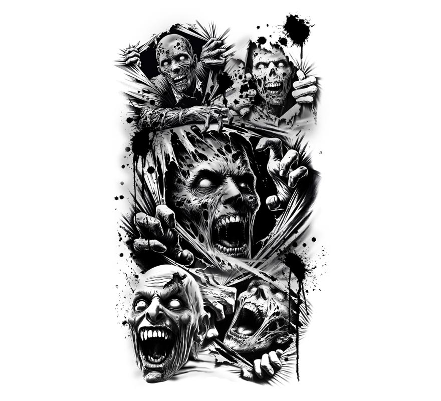 Zombie Tattoo Sleeve