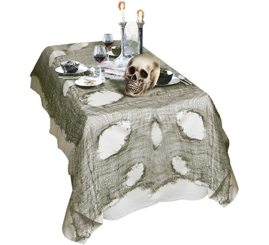 Green Decorative Tablecloth for Halloween 60x300 cm