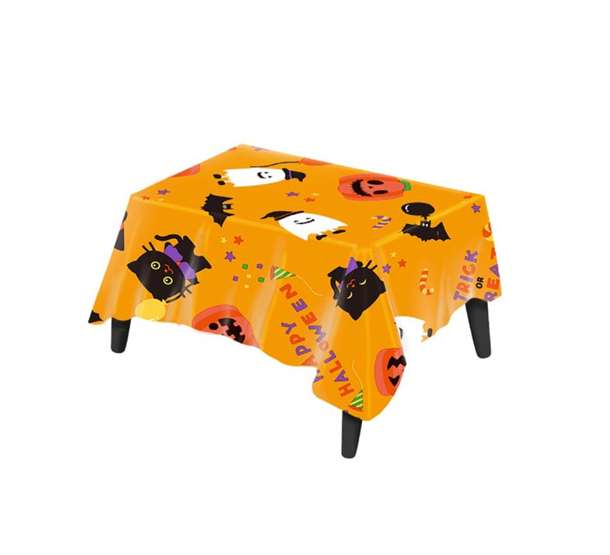 Trick or Treat Textured Tablecloth, Reusable and Waterproof 120x180cm