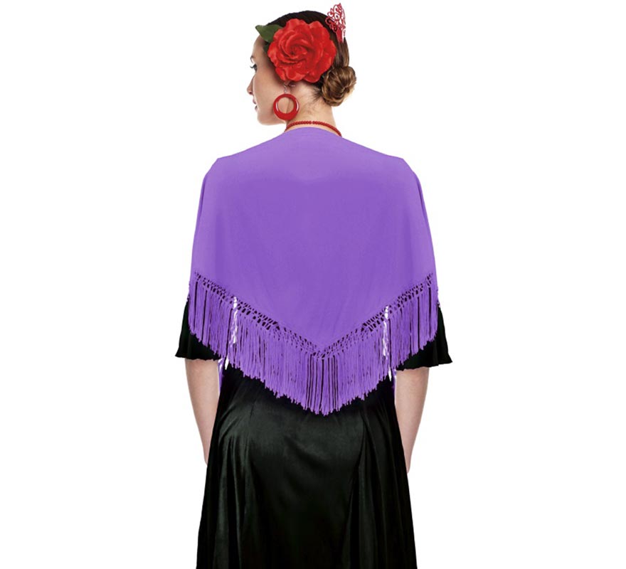 Sevillana or Chulapa shawl of 120x45 cm in various colors