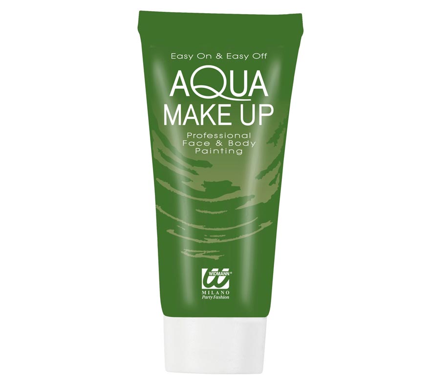 Maquillaje al Agua Verde en Tubo 30 ml