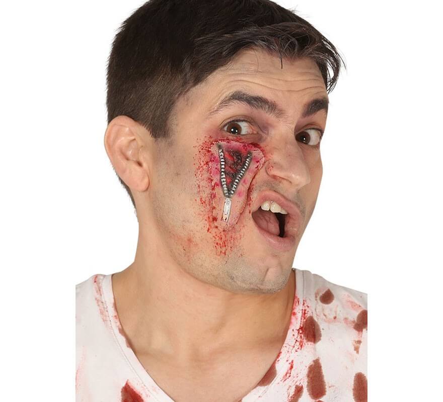 Maquiagem Vampiro Assustador Para Halloween Corte Pele Garganta