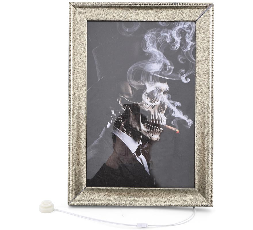 Smoking Skeleton Frame 35x25 cm
