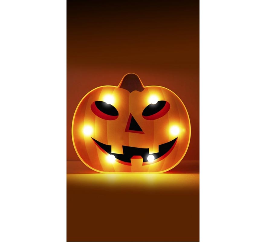 Pumpkin canopy with LED lighting, 20x3x16 cm