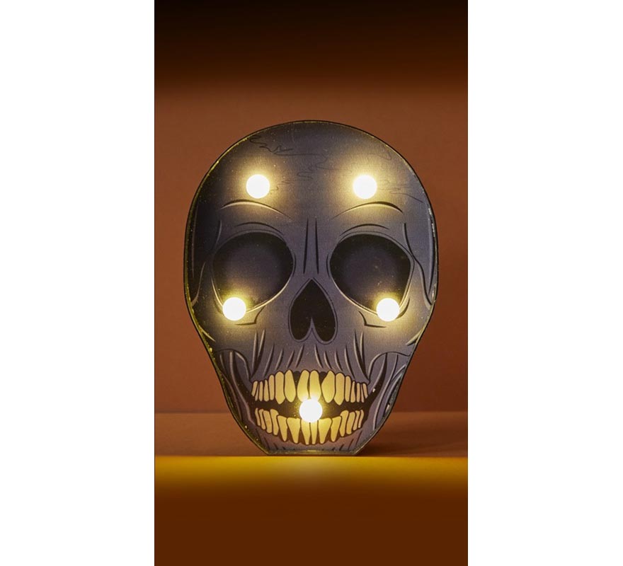Skull canopy with LED lighting, 13x3x17.50 cm