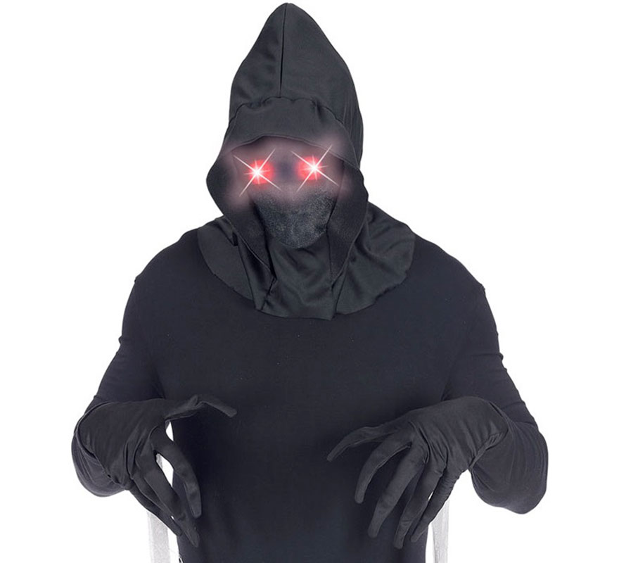 Invisible Face Mask with Hood and Luminous Eyes in Various Colors