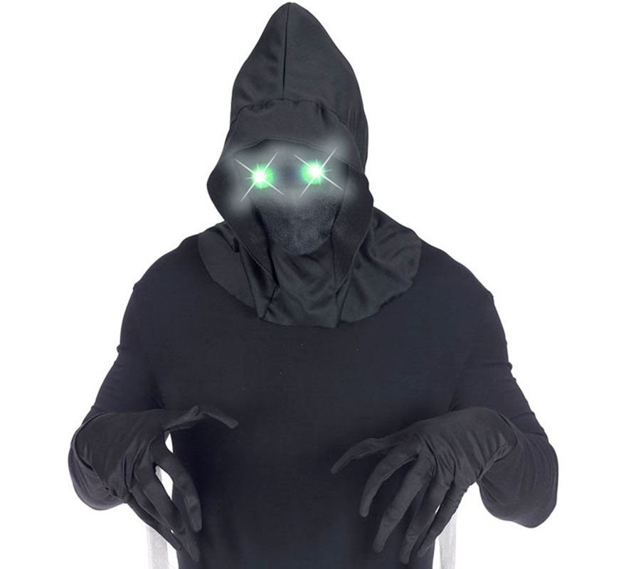 Invisible Face Mask with Hood and Luminous Eyes in Various Colors