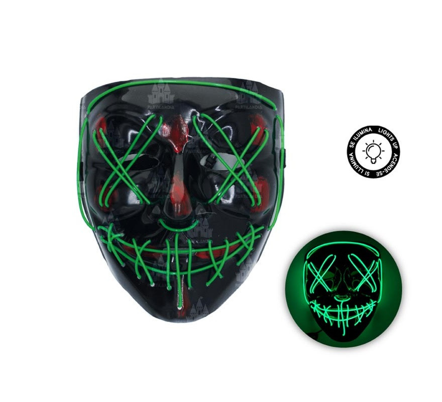 Green LED Psycho Mask