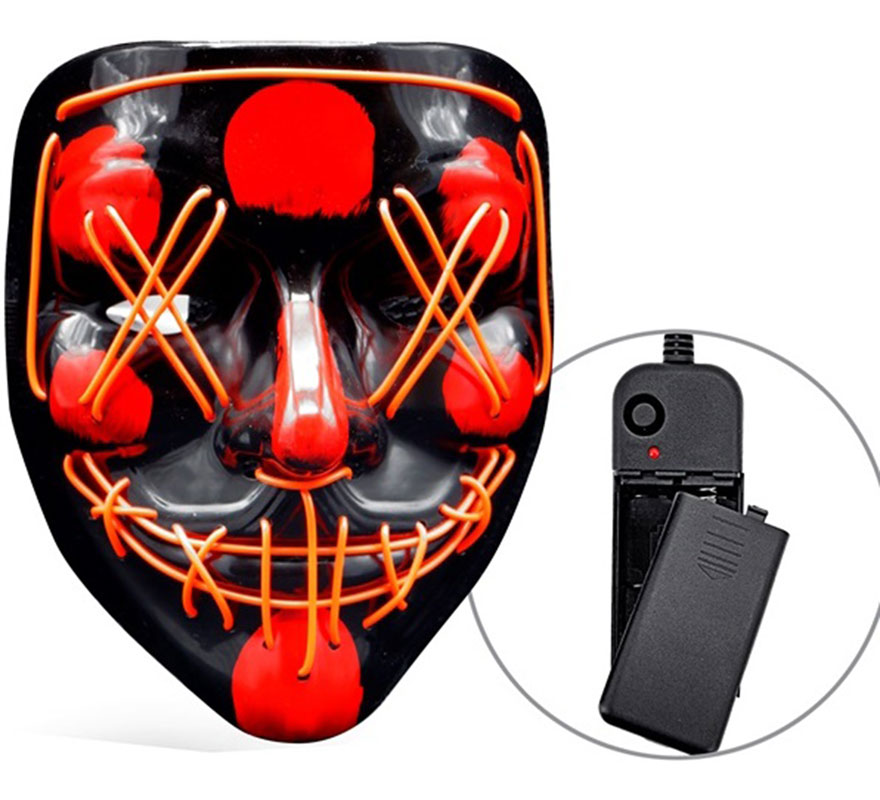 Scary Killer Mask with Red LED