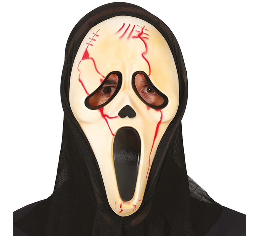 Bloody Killer Mask with Hood