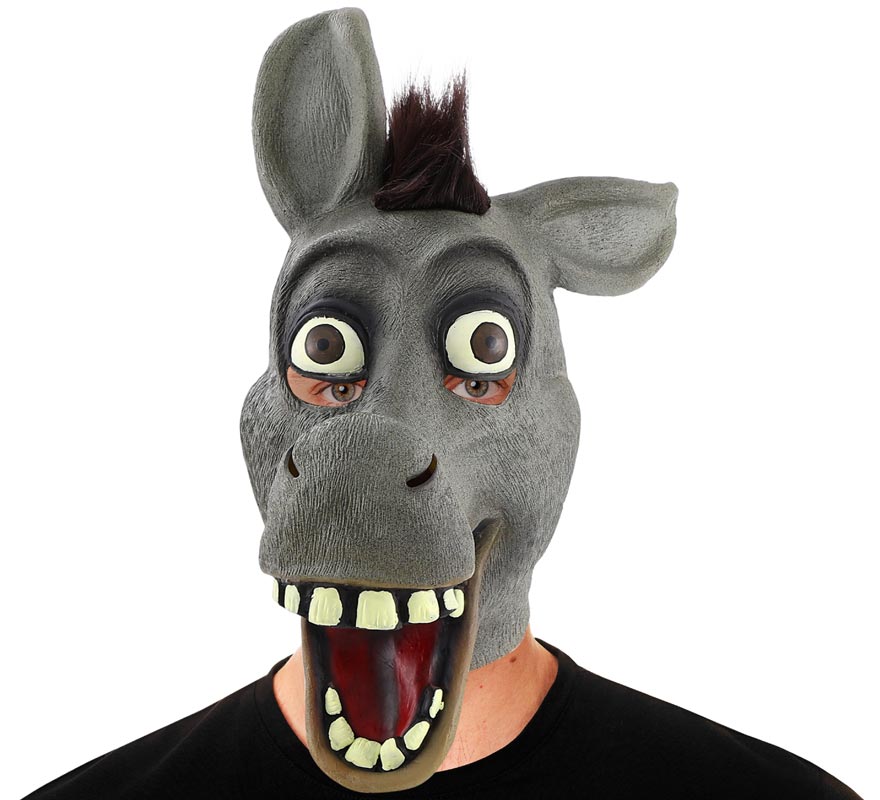 Cartoon Crazy Donkey Mask