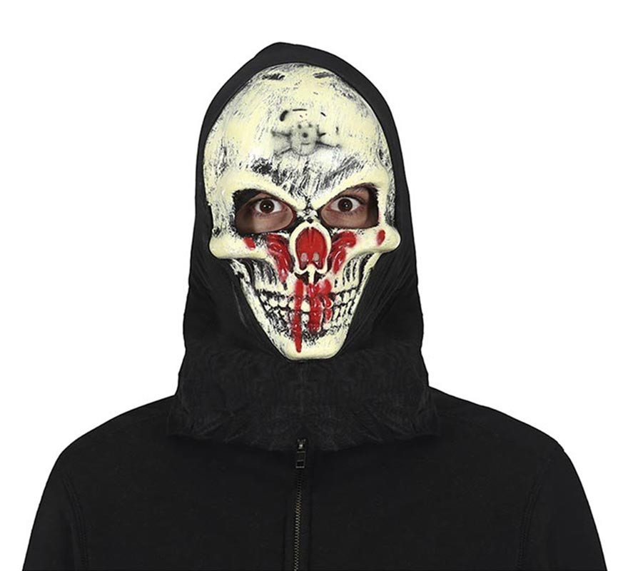 Maschera Viso Multiuso 3D Teschio - Ghetta Passamontagna Sciarpa UV Con Protezione Solare UPF 40+ (Oltre 12 Modi Di Indossare)