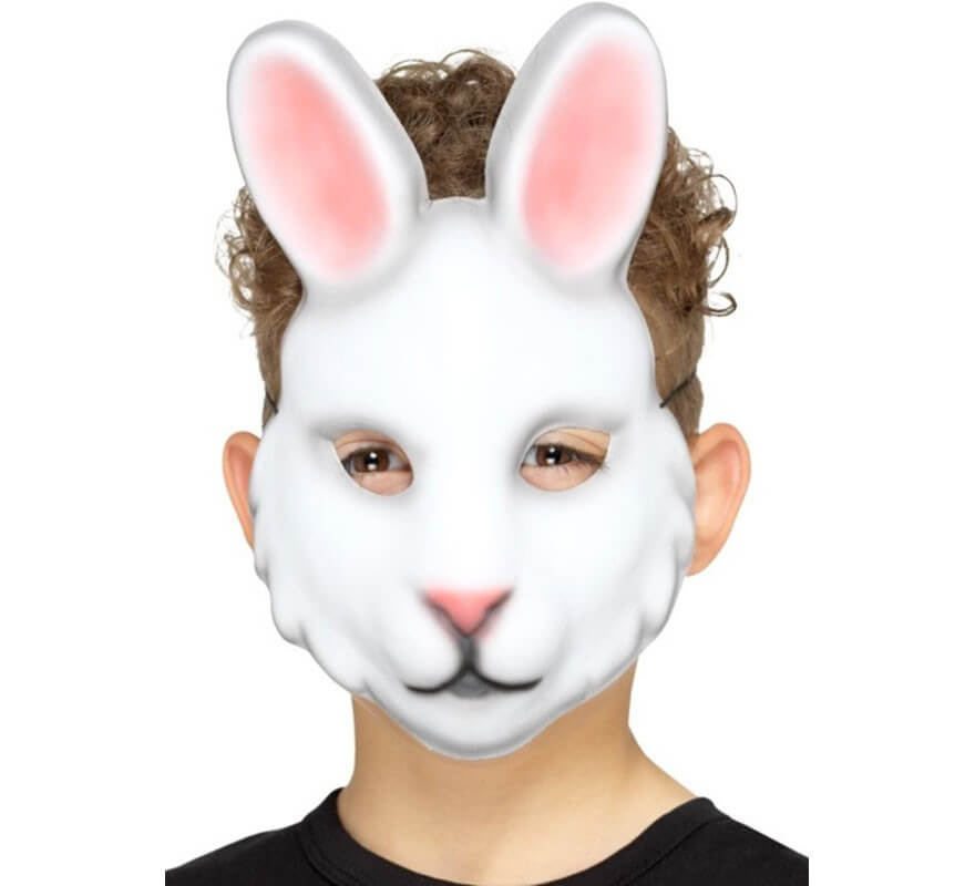  Máscara de Conejo Blanco para niños