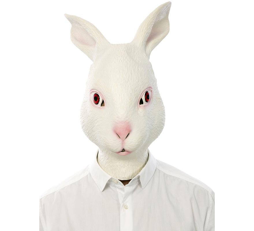 Adult Scary White Rabbit Mask