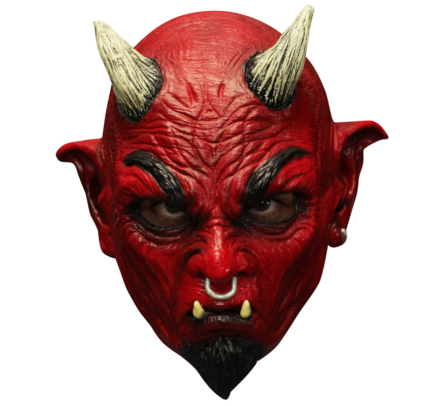 Máscara de Diablo con cuernos