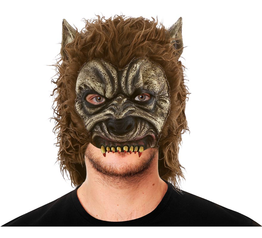 Máscara de Hombre Lobo Media Cara