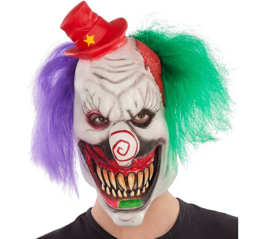 Adulto Halloween Horror Pagliaccio spaventoso Da Uomo Clown Costume NUOVO 