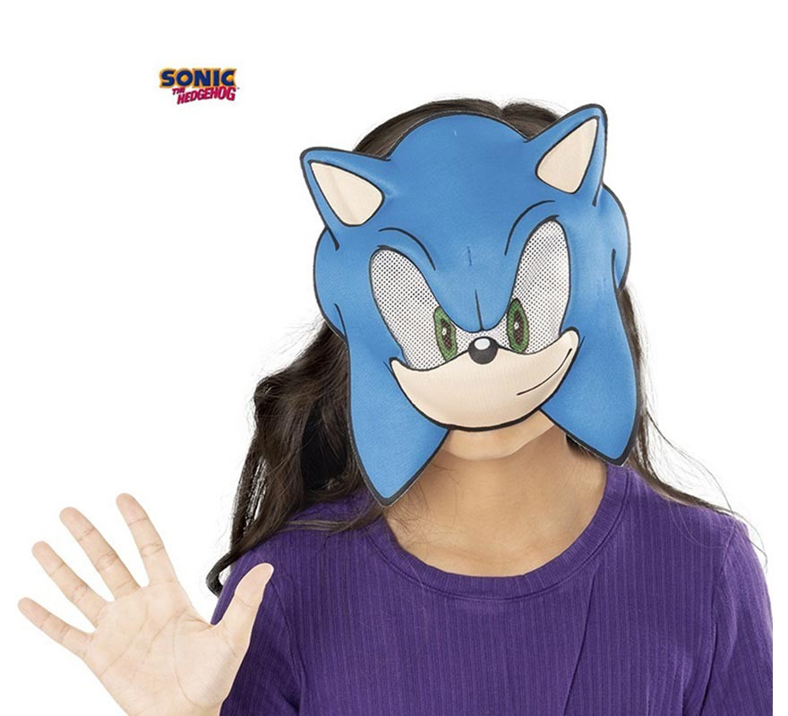 Maschera Sonic blu per bambini