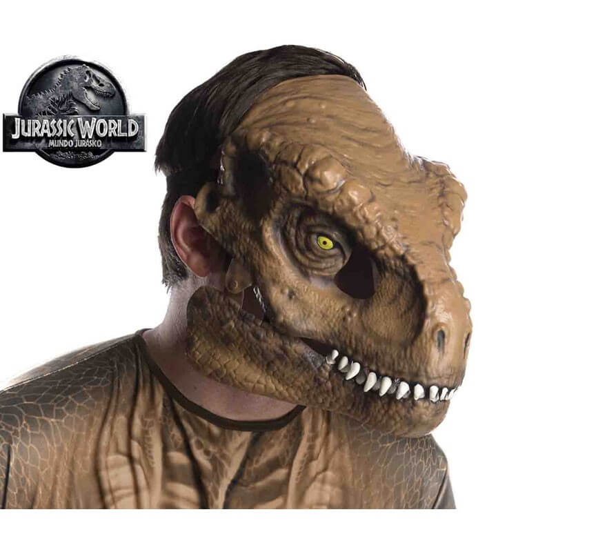 Jurassic World - Dominion Maschera T-Rex Mordi e Ruggisci, costume da  dinosauro con più livelli di