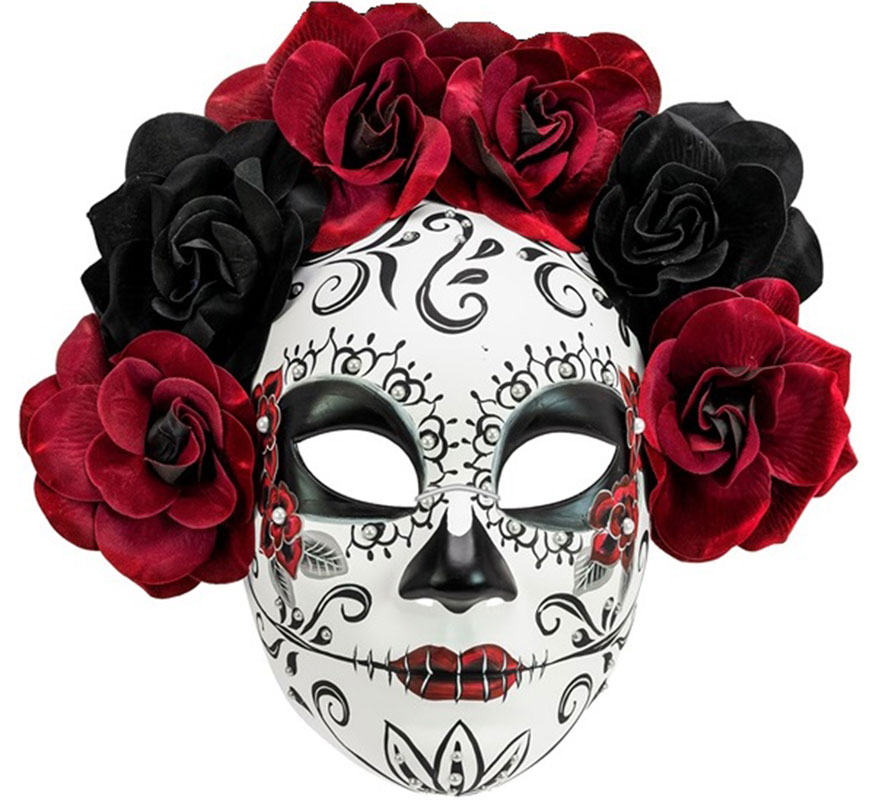 Day of the Dead Mask with Roses