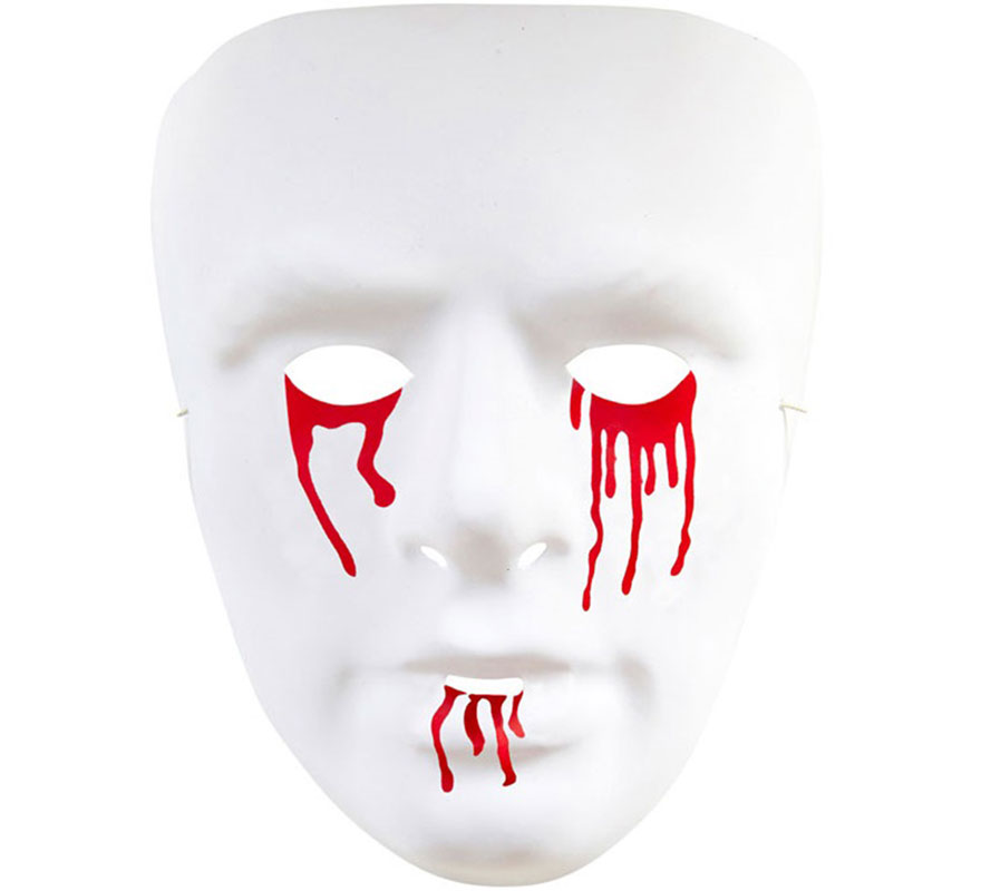 White PVC Bloody Mask