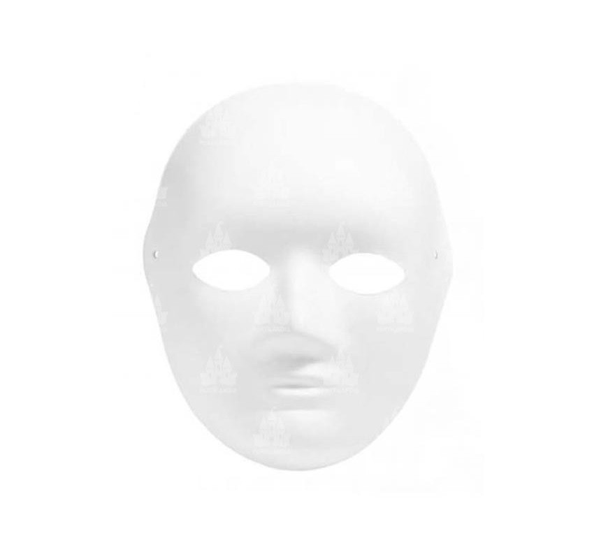 Dark paper human face mask