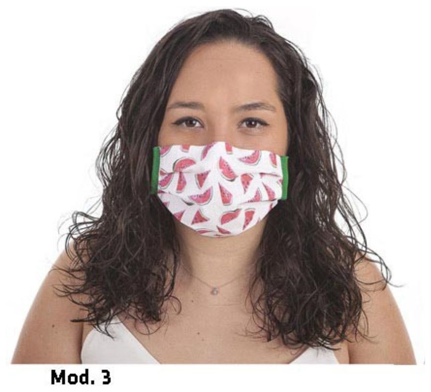 Hygienic Mask with summer prints 3 Filters in different models