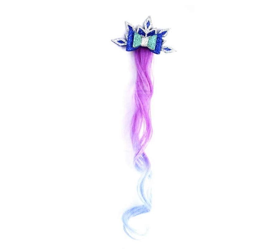 Strand with lilac and blue ice princess bow