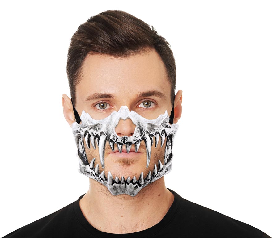Meia Máscara Presa de Caveira