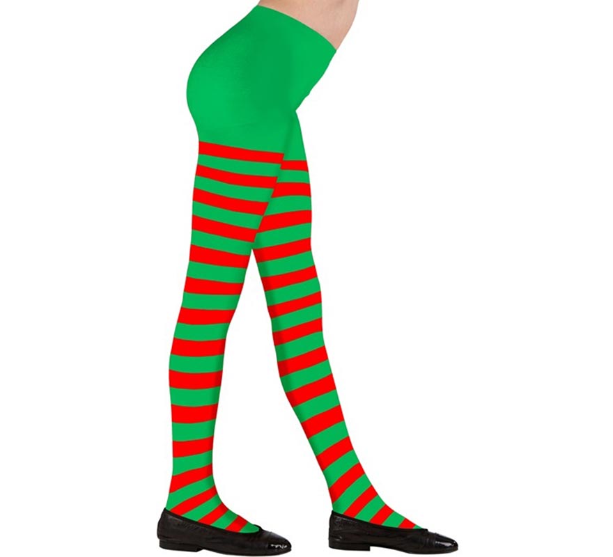 Medias a Rayas verdes y rojas para niños
